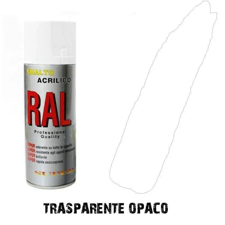 Bomboletta Spray Trasparente Opaco Acrilico Vernice Opaca Rapida Essicazione