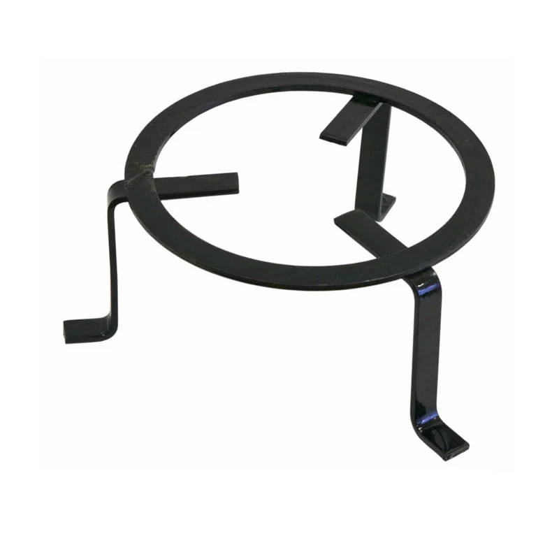 Treppiedi Portalegna Per Camino In Acciaio Piatto 35x15 Cm Tondo Peso Kg 1,85