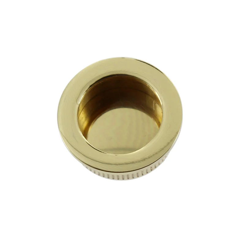 Nicchia Tonda per Antina Scorrevole 35 Mm Ottone Lucido Ver