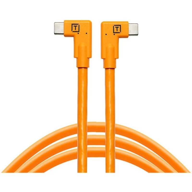 Tether Tools TetherPro USB-C ad angolo retto arancione 4,6m