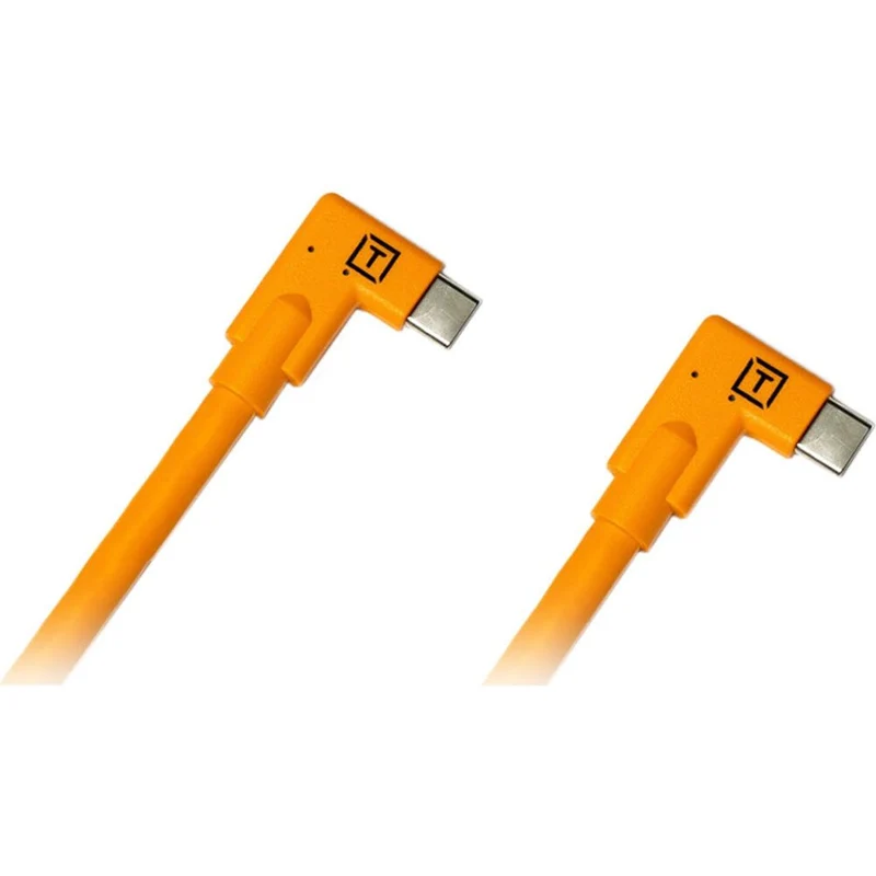 Tether Tools TetherPro USB-C ad angolo retto arancione 4,6m