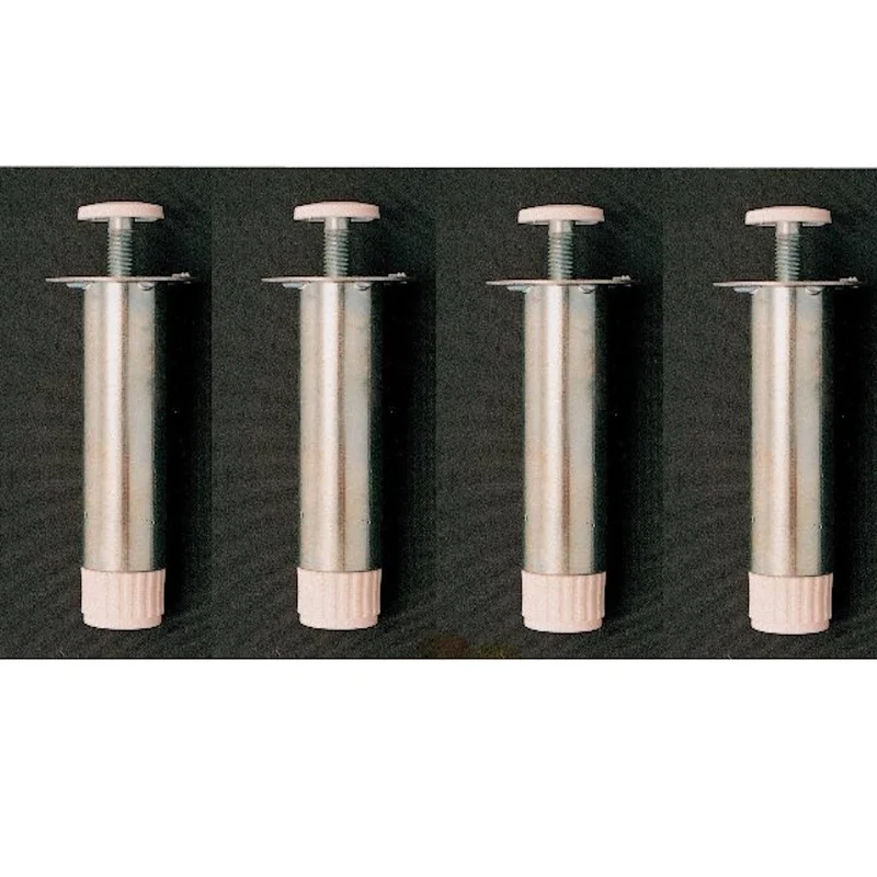 4 Pz Piedino Acciaio Zincati Per Mobili Cm 15 Regolabili Cucina Zoccolature