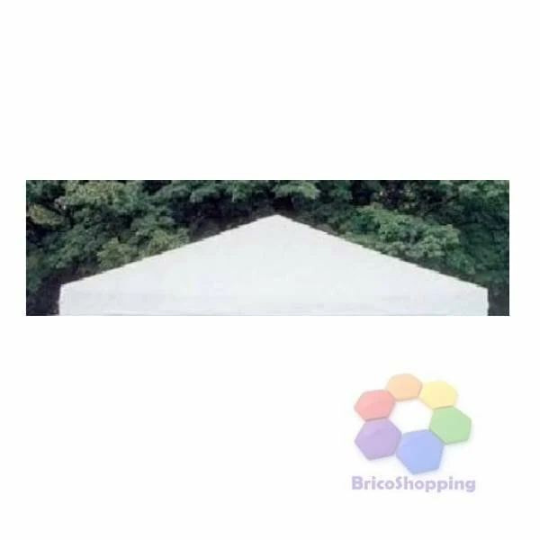 Top Di Ricambio Telo Di Copertura Per Gazebo In Legno E Ferro 3x4 Bianco