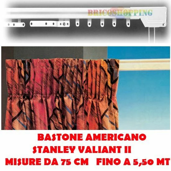 Scorritenda Americano Valiant Acrimo Bastone Tenda Estensibile da 75/550 cm