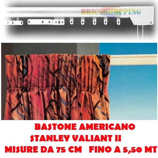 Scorritenda Americano Valiant Acrimo Bastone Tenda Estensibile da 75/550 cm