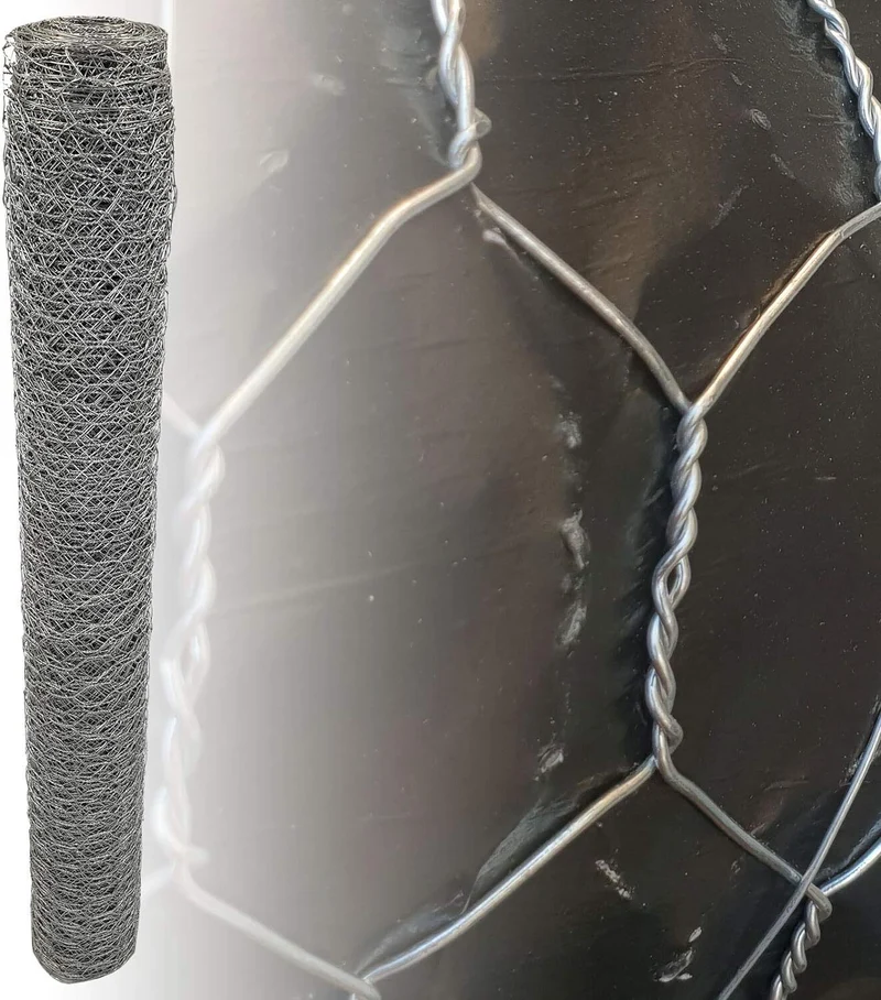 Rete Di Recinzione Zincata Tripla Torsione Maglia 51/7 H 200 Rotolo Ml.50 Pollaio Allevamento