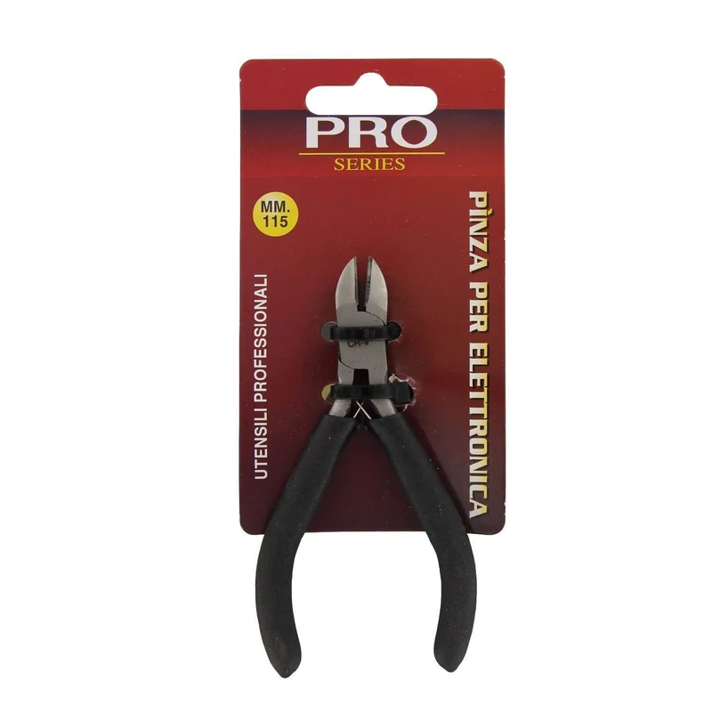 Mini Pinza Tronchesina Per Elettronica Art 204 "Pro" Becco Taglio Diagonale Cromo Vanadium