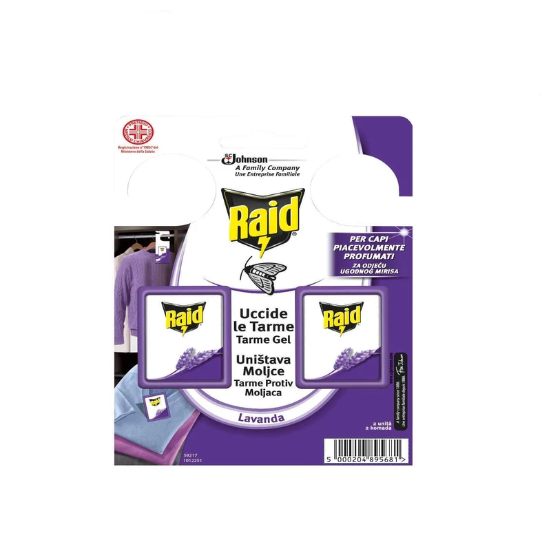 Raid Tarme Gel Lavanda Pz 2 Protegge Capi Abbigliamento Cassetti E Armadi