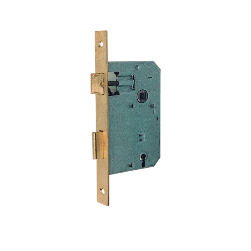 Serratura Per Bussola Porta Patent Q 8/70 Ottonata da 60 Bonaiti B/Quadro S/C