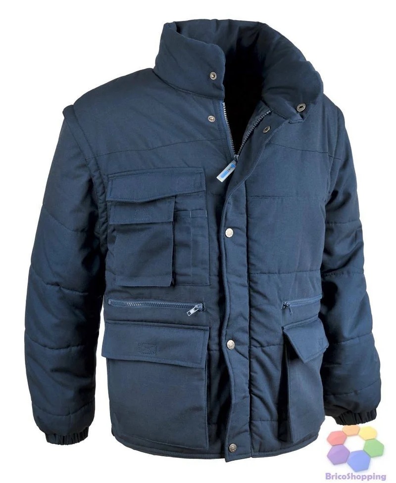 Giubbino Da Lavoro Super Antares Blu Manici Staccabili L Xl Xxl