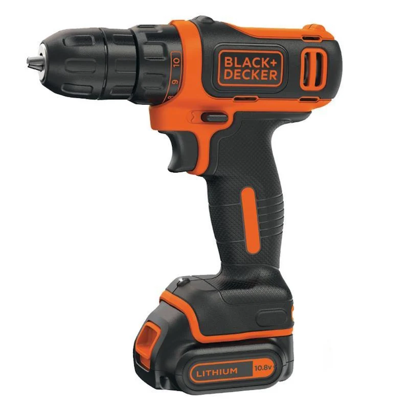 Trapano B&D 10,8v- 1,5ah Litio Bdcdd12 Trapano A Batteria 11 Regolazioni Reversibile