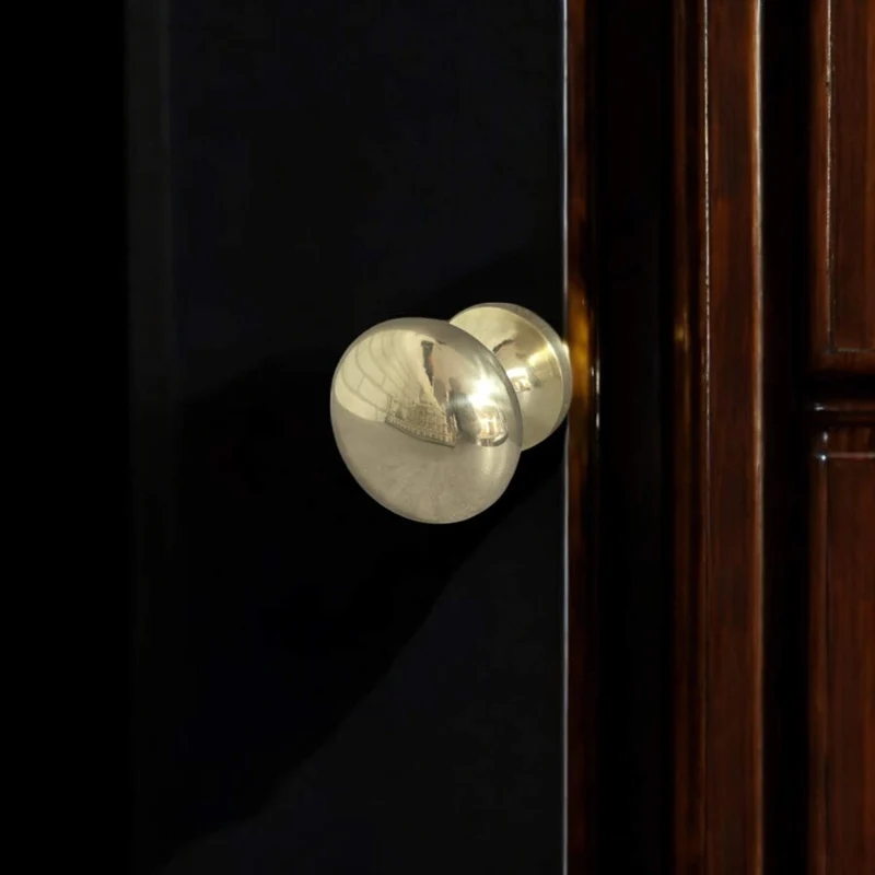 Pomo Pomolo Per Porta Blindata in Ottone Oro Portoncini Pompei