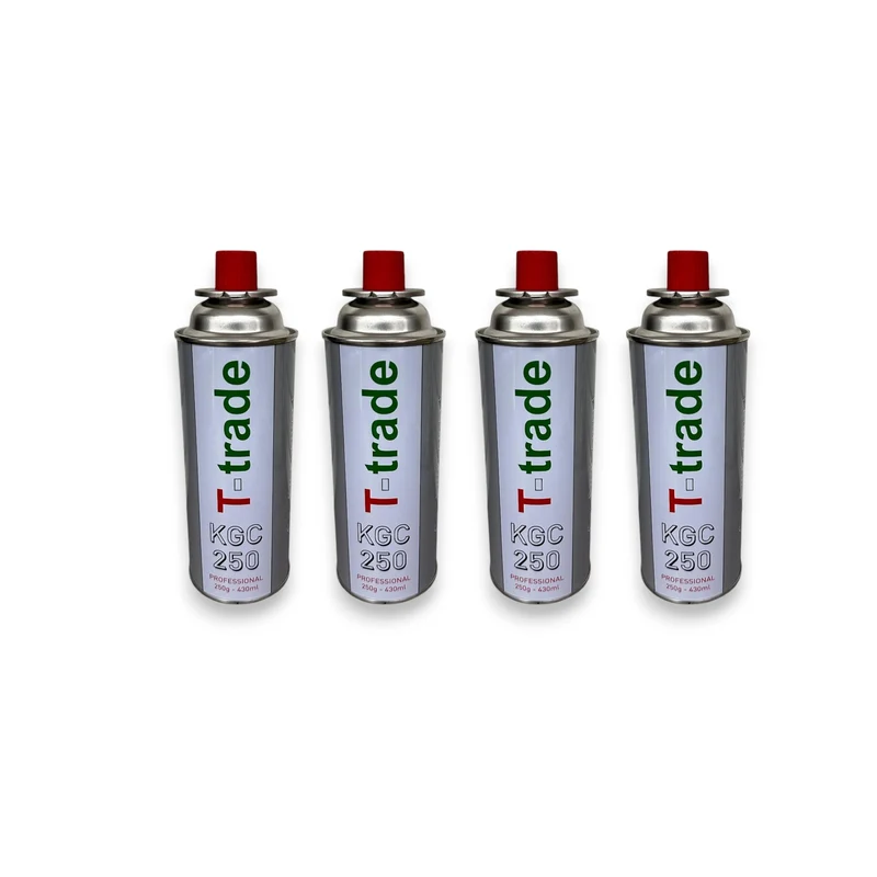 Bomboletta Cartuccia Gas 250g Effettivi Conf. Da 4 Attacco Standard A Bionetta