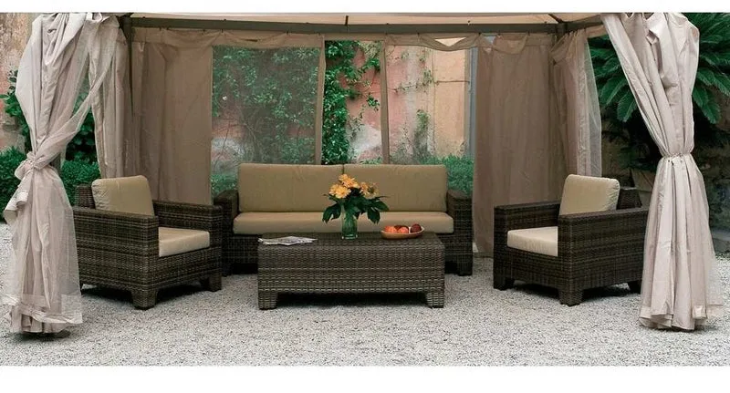Set Teli Laterali Di Ricambio Per Gazebo Alluminio Sahara 3x4 Giardino