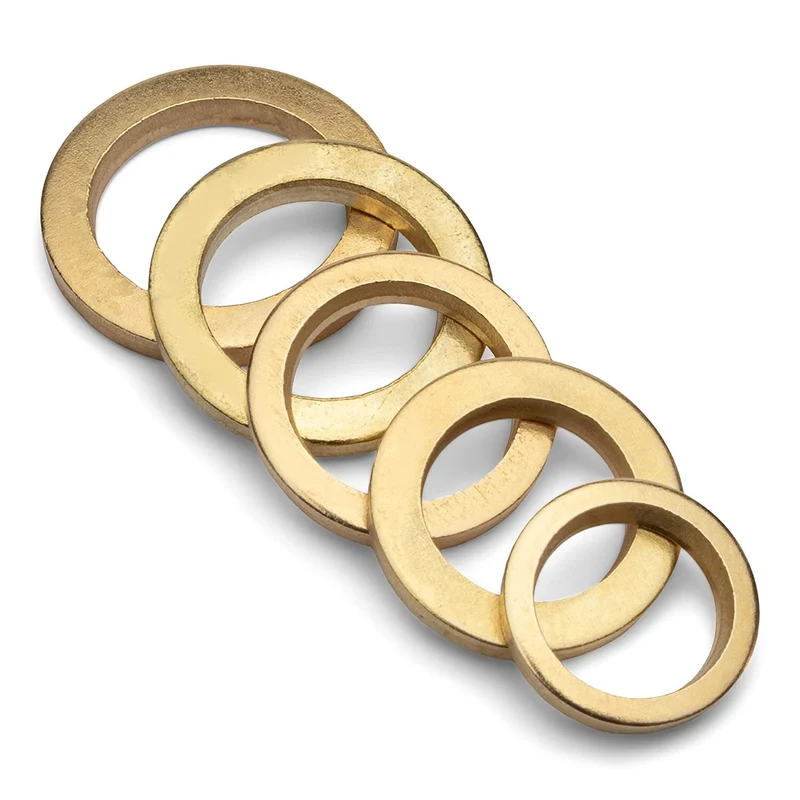 10 PZ RONDELLA OTTONE ALZAPORTA BUSSOLE da 8 a 16 mm ANUBA CERNIERE ALZA PORTA