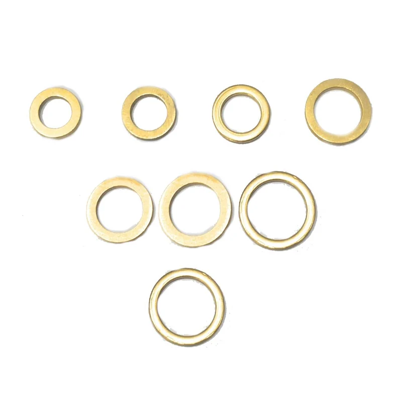 10 PZ RONDELLA OTTONE ALZAPORTA BUSSOLE da 8 a 16 mm ANUBA CERNIERE ALZA PORTA
