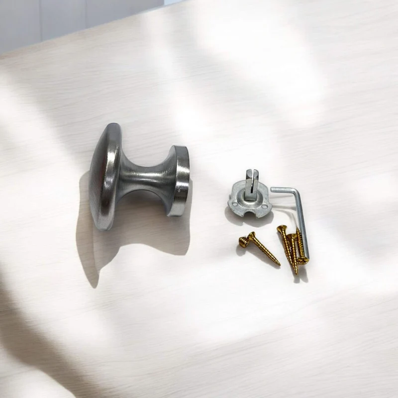 Pomolo Pomo Per Porte Portoncino Easy Frascio Cromo Satinato 70mm