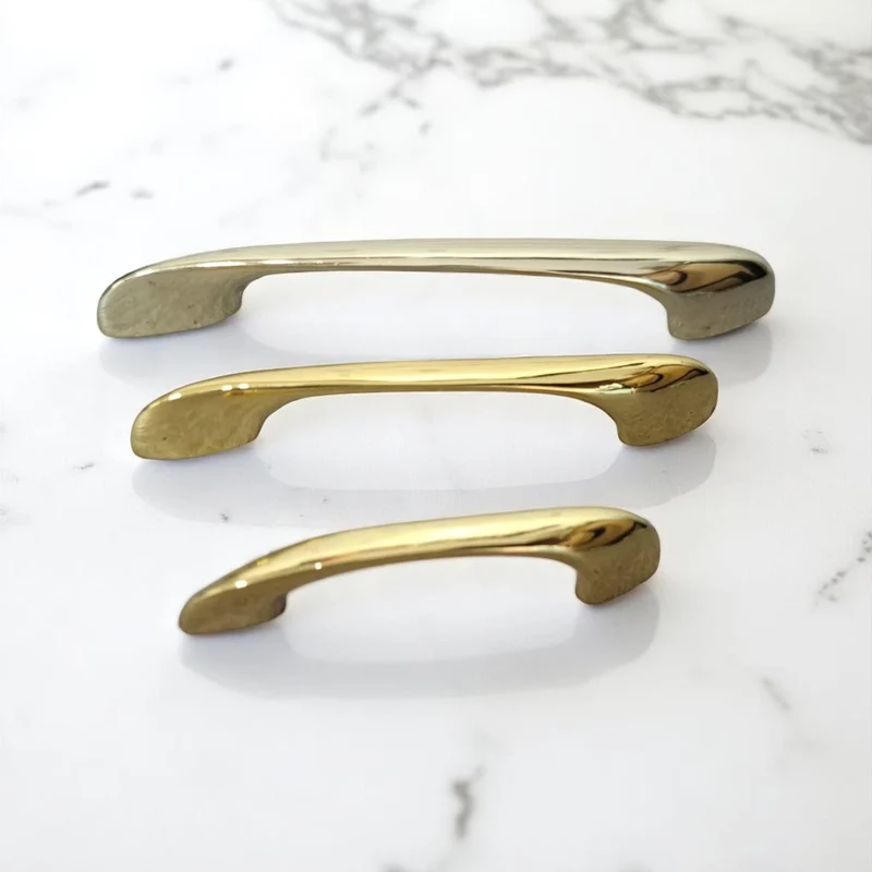 MANIGLIA PER CASSETTI ARMADI MOBILI 3000 mm 64 96 128 ORO LUCIDO DORATO