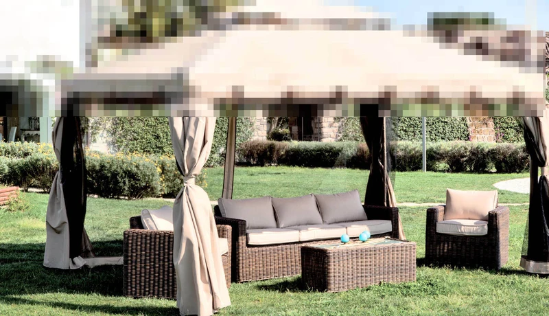 Ricambio Solo Teli 4 Pz Laterali Per Gazebo Adventure 3x4 Set Con Cerniera