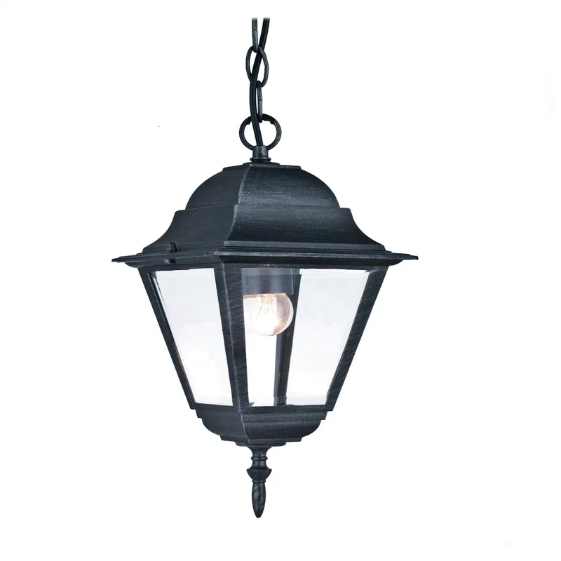 Lanterna Giardino Esterno Lampioncino Con Catena Alluminio Nero New York