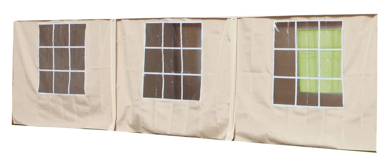 Set 8 Teli Laterali Ricambio Per Gazebo 3x6 Carport Carpot Car Box Magnum Bianco Latte