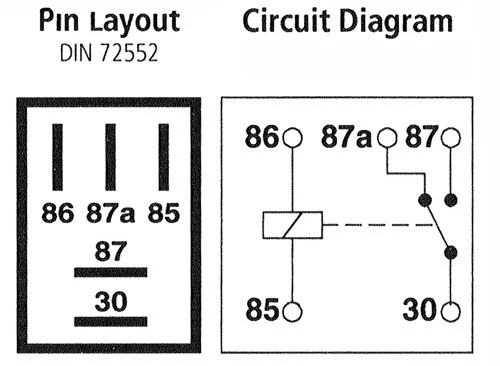 12V 40A Micro Changeover Relay / 5 Pin