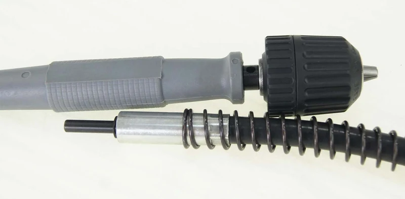 Albero di Prolunga Flessibile per Trapano con Mandrino Autoserrante da 44", Strumento di Collegamento Adattatore Accessorio Mini Smerigliatrice Multiuso 105043