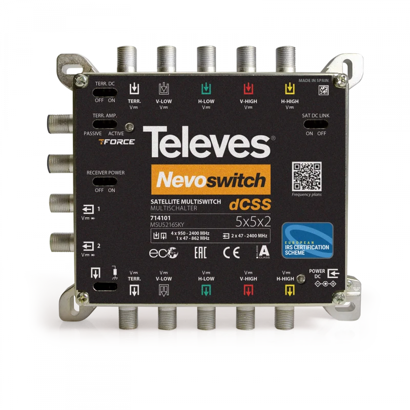 Multiswitch Televes NevoSwitch dCSS 5 Ingressi 2 Uscite – 714101