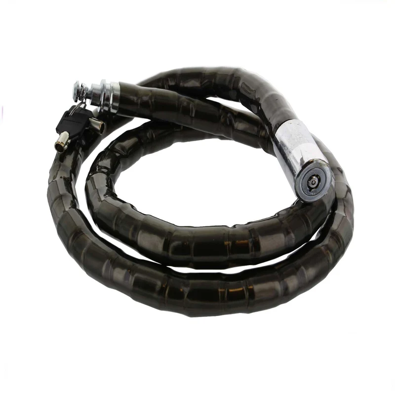 Laccio Per Motocicli Moto Mm 22 Acciaio Antitaglio Cm 150 Serratura Tonda