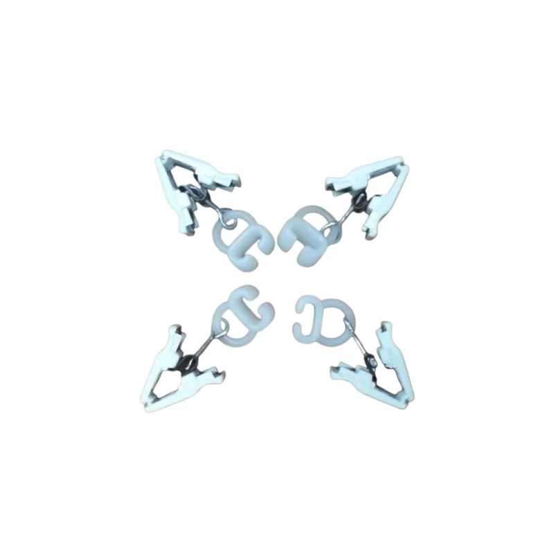 Scorrevoli Per Tende 4pz Con Pinzetta Abs Girevole Scivolanti Pinze