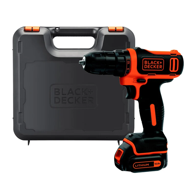 Trapano A Batteria B+D 10,8 V Litio Bdcdd12k 1,5ah Luce Led Black + Decker