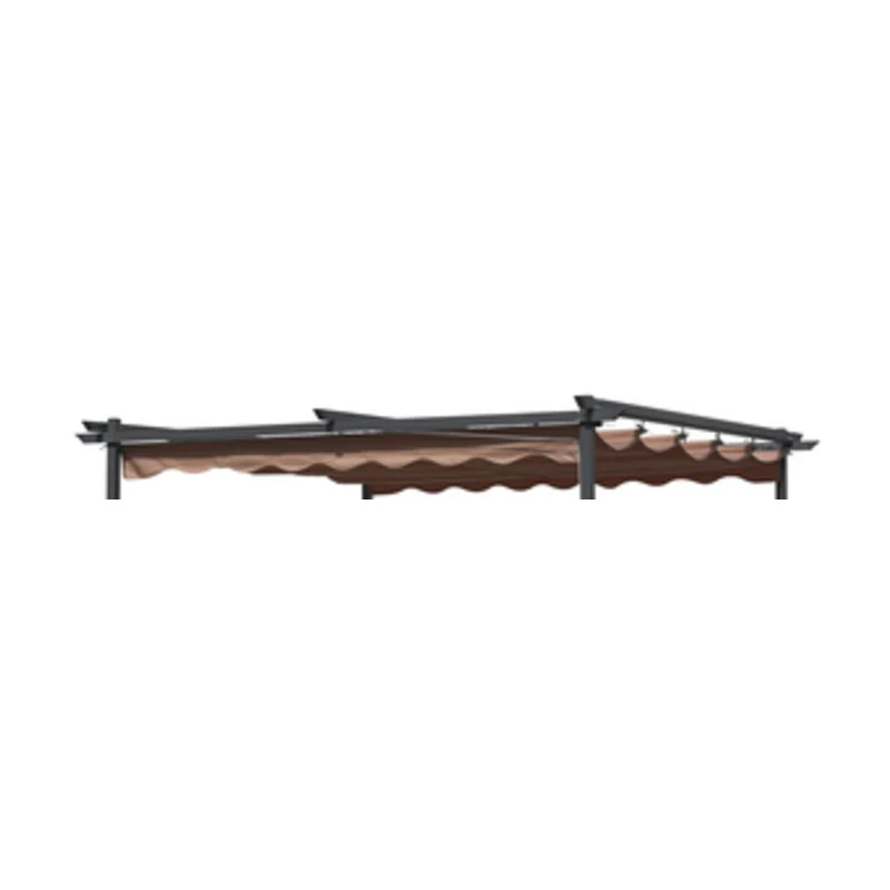 Top Telo Superiore Di Copertura Per Gazebo A Pergola Retrattile Pergola Mt 3x3 Beige
