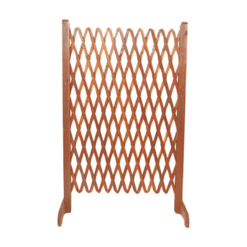 Steccato Estensibile Legno Gazebo Giardino 140x120h Listello 20mm Ciliegio