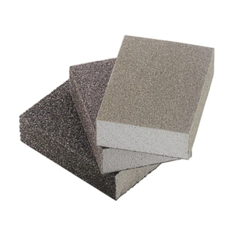 Spugna Spungetta Abrasiva Con Carta Vetro Grana Fine 150/180 Falegnameria Cucina