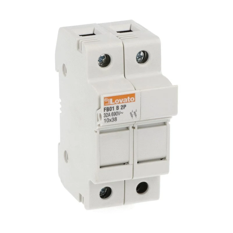 Base Portafusibili Lovato 10x38 32A 2P/3P – FB01B