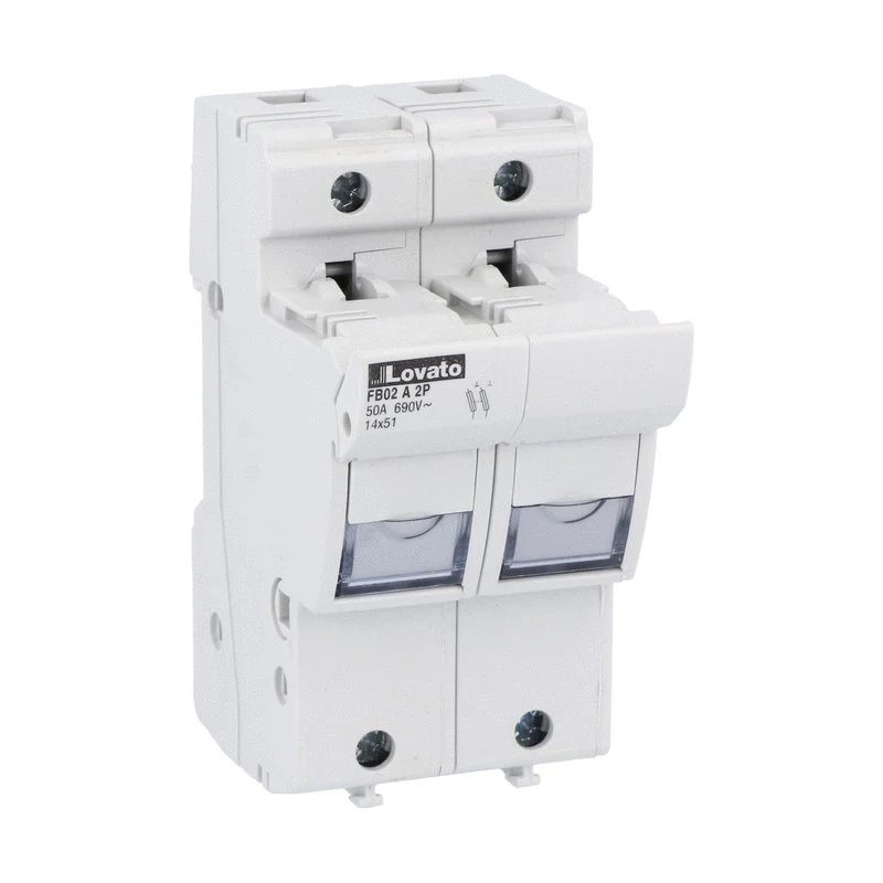 Base Portafusibili Lovato Curus 14x51 50A 2P 2 Moduli – FB02A2P