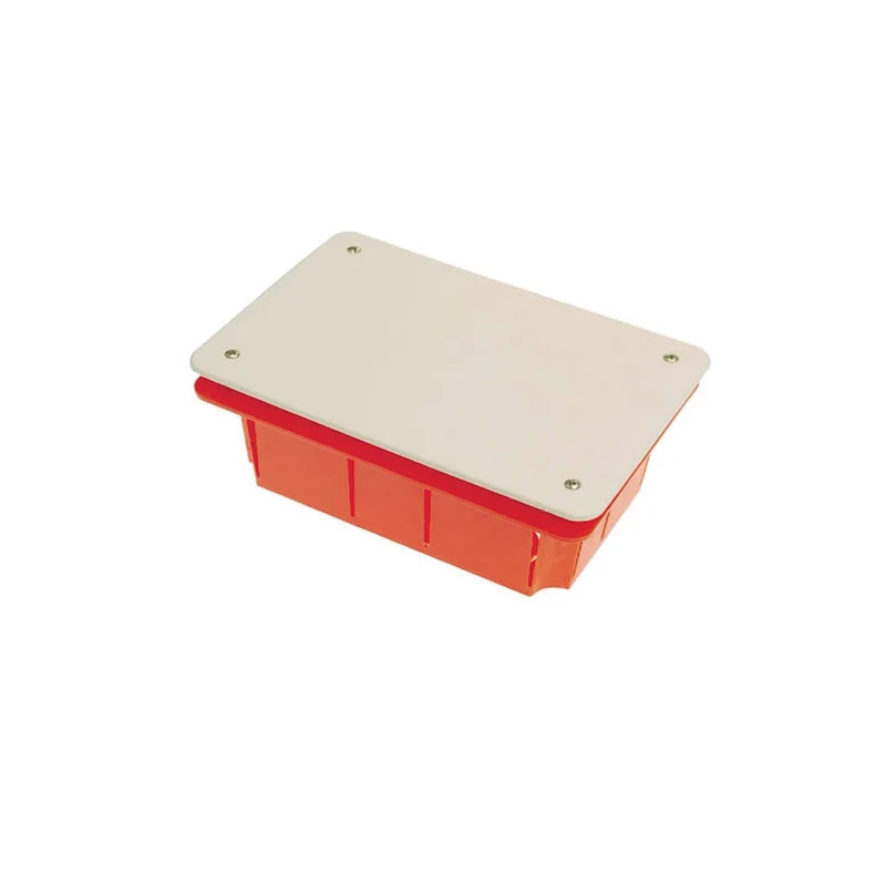 Cassetta elettrica 15x10 di Derivazione ad Incasso Con Coperchio 152x100x70 mm
