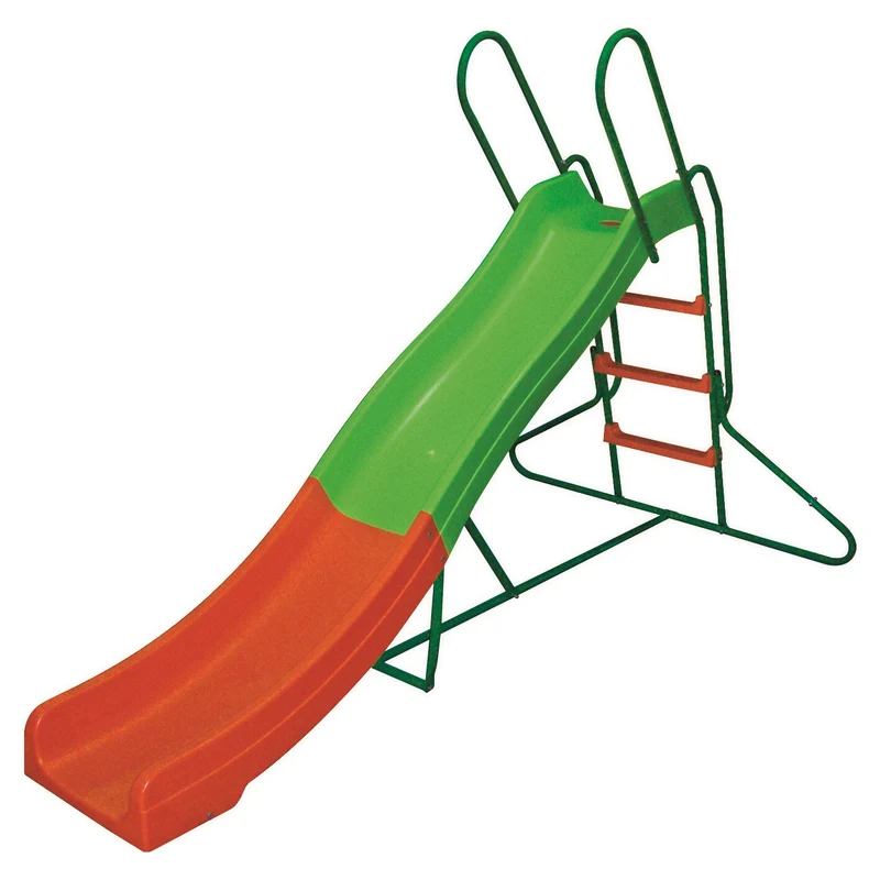 Scivolo Bambini In Plastica Anti Uv E Acciaio Da Giardino Terrazza Parco Giochi 120x260x166 H