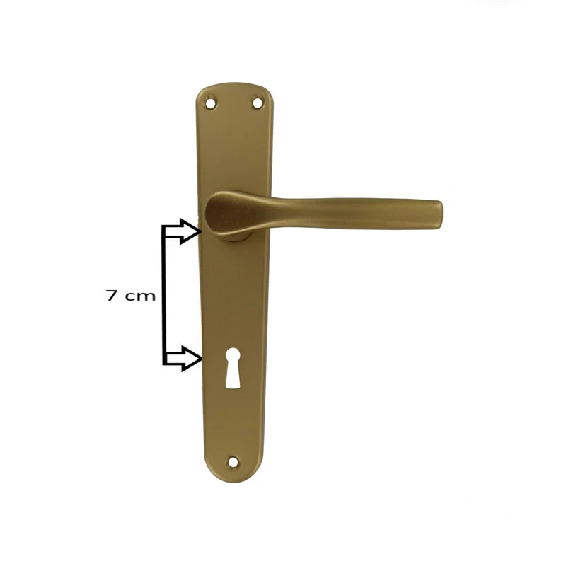 Maniglia Alluminio Anodizzata Per Porte Bussole Colore Bronzo Q8 D 70
