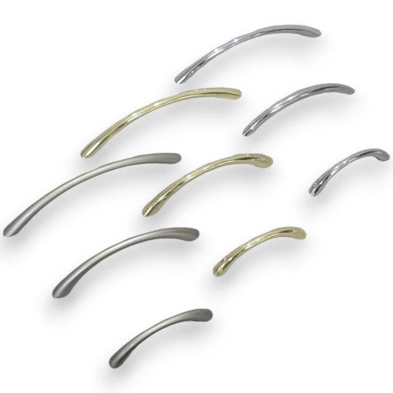 MANIGLIETTA PER MOBILI MANIGLIA MANIGLIE ORO CROMO LUCIDO SATINATO MM 64 96 128