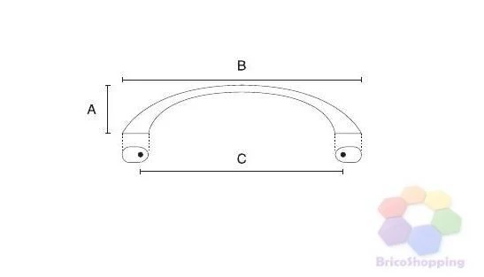 MANIGLIETTA PER MOBILI MANIGLIA MANIGLIE ORO CROMO LUCIDO SATINATO MM 64 96 128