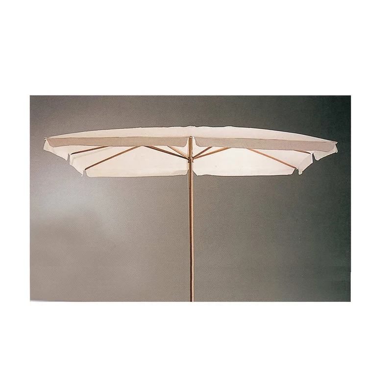 Ombrellone Da Giardino Mt 3x2 2x3 Stecche 6 Pz Palo Centrale Da 48 Mm Bianco