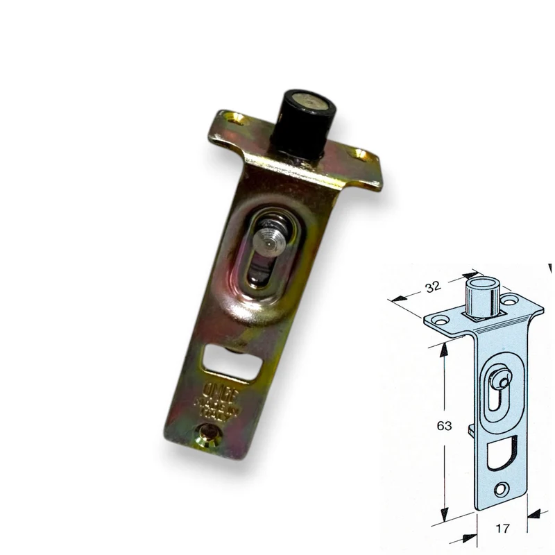 OMGE 316 Guida CATENACCIO per antine Scorrevoli a Rullo Bussola 10 MM
