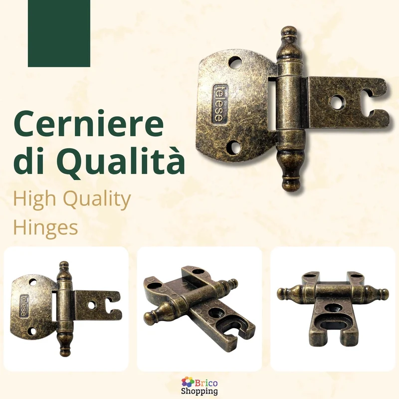 Cerniera Per Armadio Cerniere Mobili Speciale Anticata Stile Arte Povera A55 1PZ