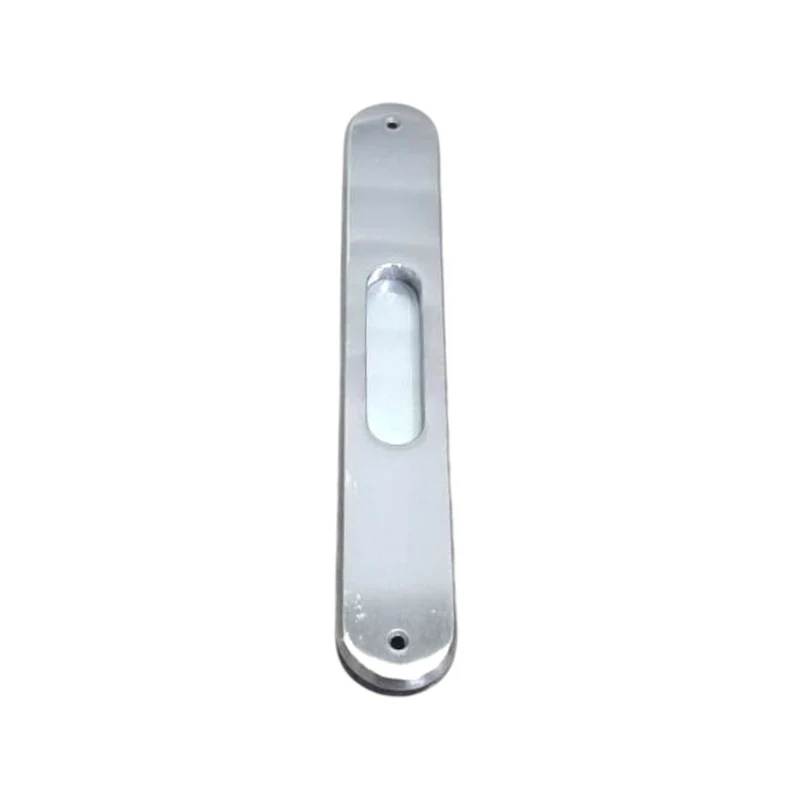 Placca Maniglia ad incasso Per Porta Scorrevole Lunga Cieca Senza Foro Oro Cromo