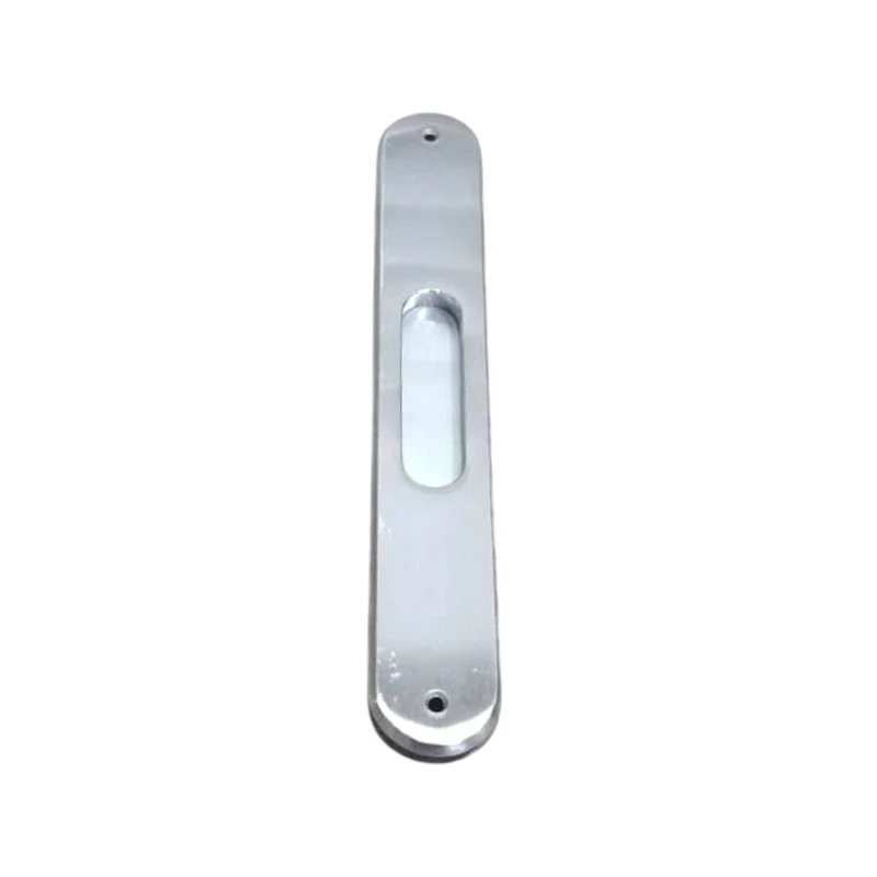 Placca Maniglia ad incasso Per Porta Scorrevole Lunga Cieca Senza Foro Oro Cromo