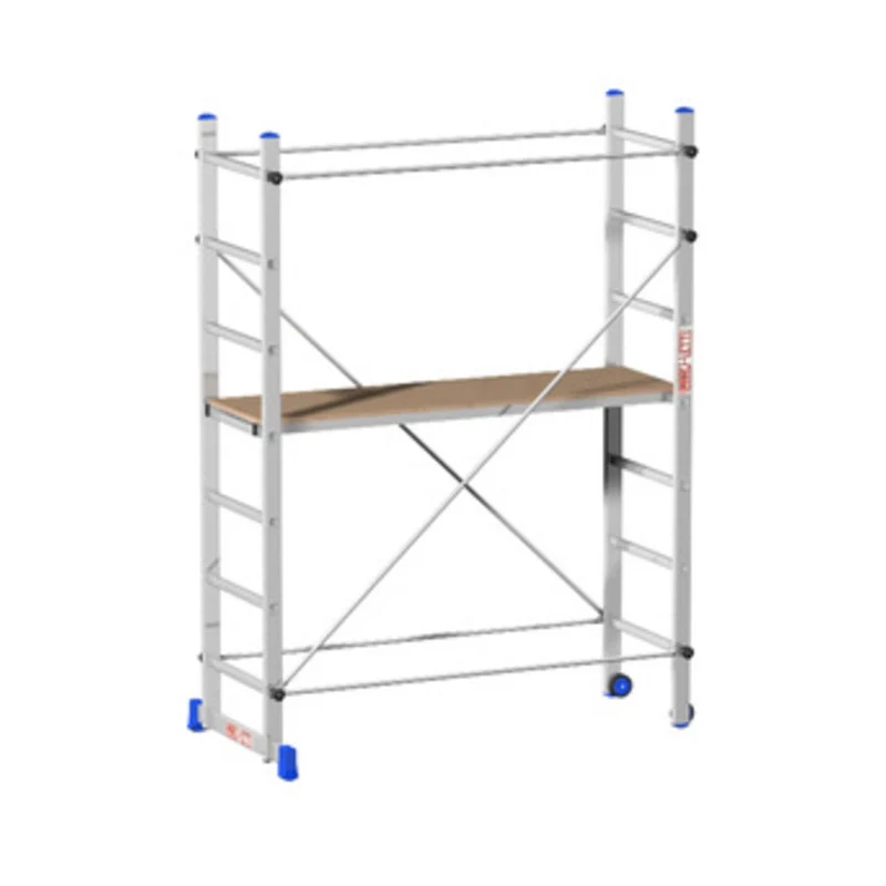 Ponteggio Alluminio Cm 158x60x218h Piano Lavoro 53x150 Trabattello