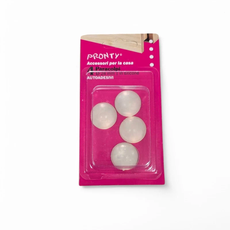 Antiscivolo Batticolpo Paracolpo Adesivi Gocce Di Silicone 4 Pz 24x8 Mm