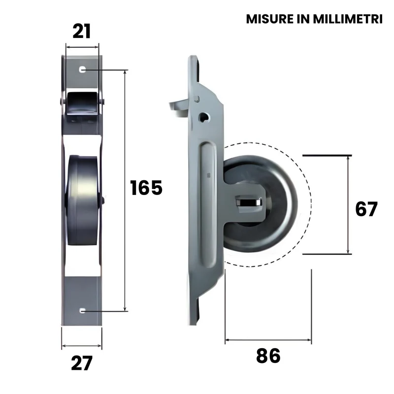 Avvolgitore Tapparella Avvolgibile Semincasso Ridotto Molla Per Persiane 165x27