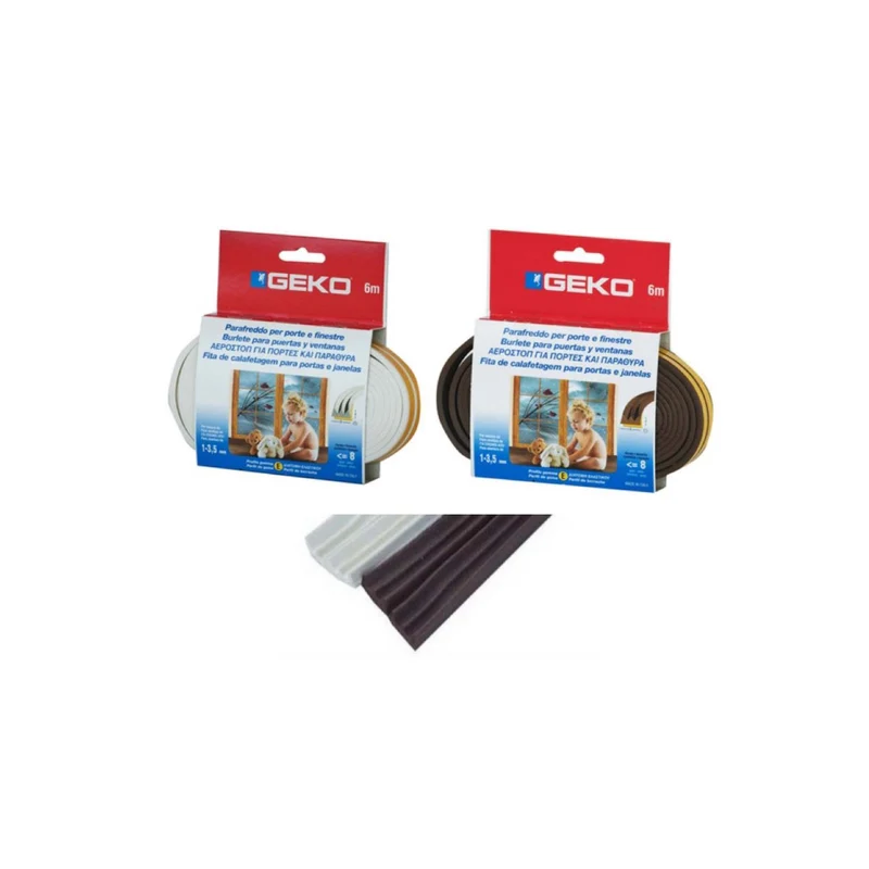 Parafreddo Paraspifferi Adesivo Per Porte Finestre Gomma Epdm 6mt Zigrinato